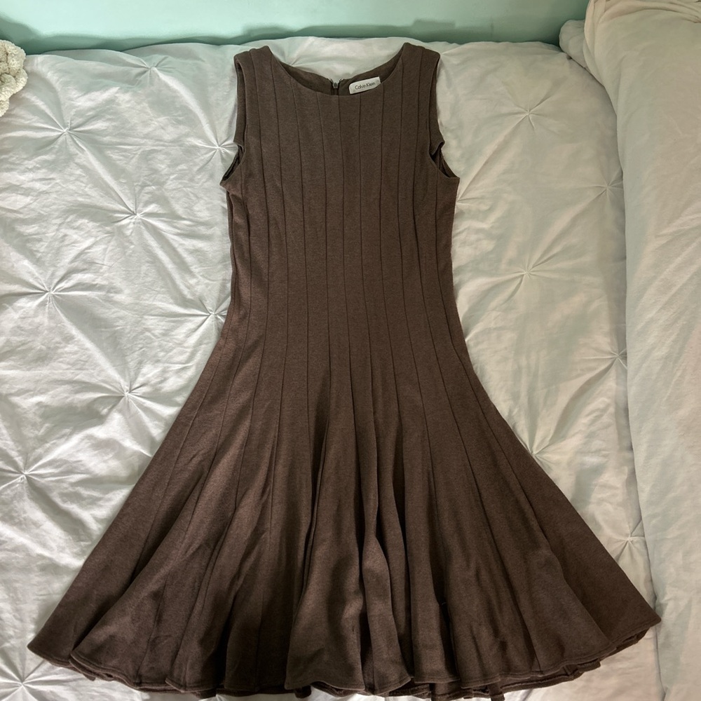 Calvin Klein Brown Fall Dress